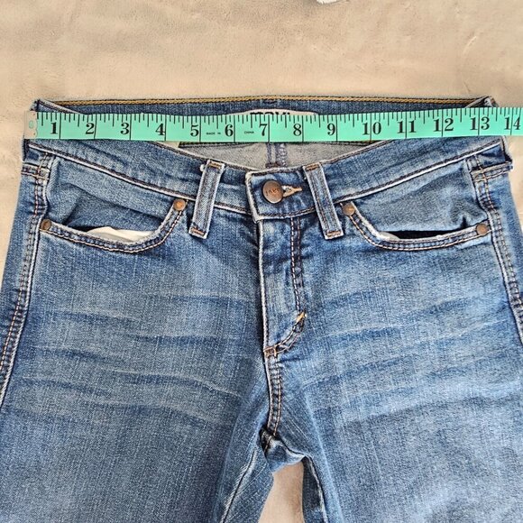 Mavi 596 Marie Flare Sexy Low Rise Slim Jeans, Women's 27/32 Blue Wash - Picture 7 of 11